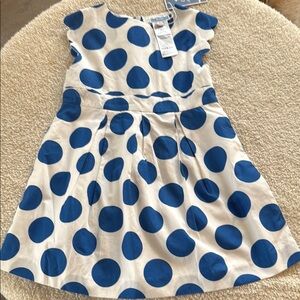 Jacadi Blue Polka Dot Kids Dress